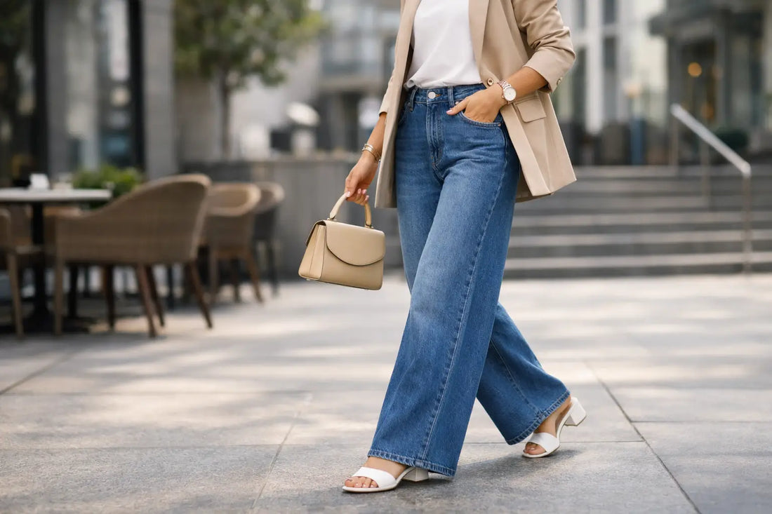 How to Style Wide Leg Jeans Right
