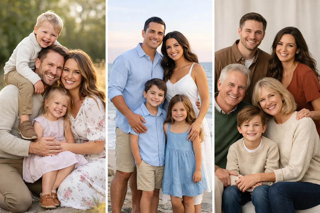 What Outfits Work for Family Photos? 7 Easy Ideas